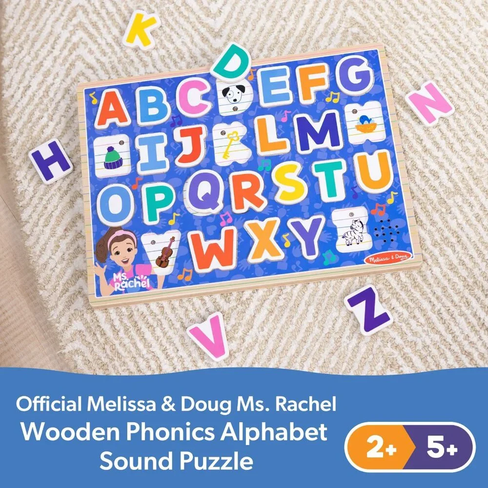 NWT Ms. Rachel™ Wooden Phonics Alphabet Sound Puzzle - 26 Pieces
